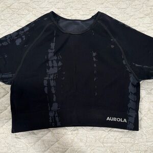 Aurola Black Crop Top